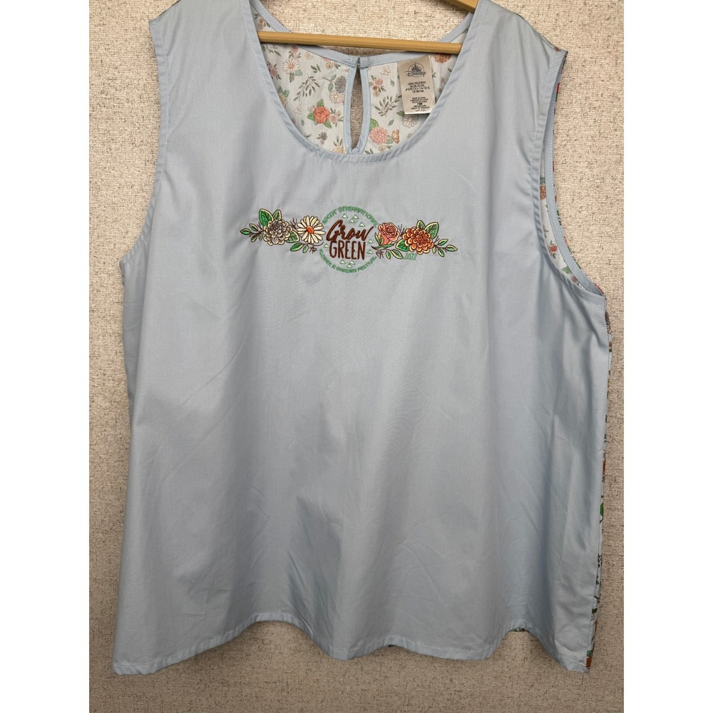 Disney Parks EPCOT Flower & Garden Festival 2022 Grow Green Embroidered Tank XXL